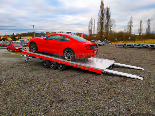 Plato pro převoz velkých vozidel JMB 3,5T B3 5,50x2,09 ALU kola č.86