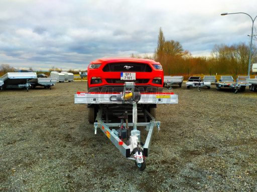 Plato pro převoz velkých vozidel JMB 3,5T B3 5,50x2,09 ALU kola č.91