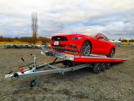 Plato pro převoz velkých vozidel JMB 3,5T B3 5,50x2,09 ALU kola č.92