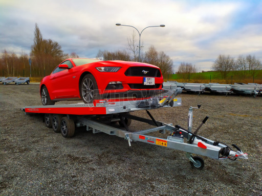 Plato pro převoz velkých vozidel JMB 3,5T B3 5,50x2,09 ALU kola č.93