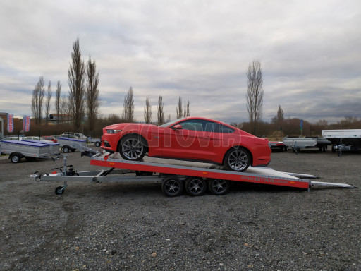 Plato pro převoz velkých vozidel JMB 3,5T B3 5,50x2,09 ALU kola č.96