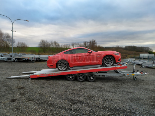 Plato pro převoz velkých vozidel JMB 3,5T B3 5,50x2,09 ALU kola č.100