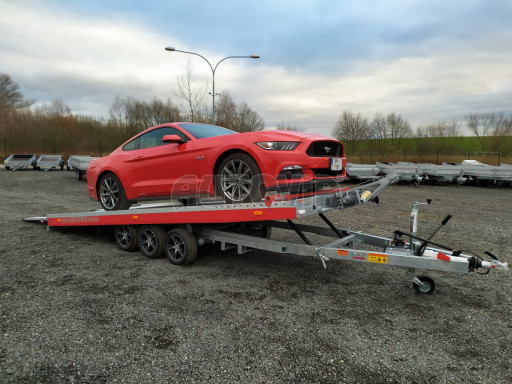 Plato pro převoz velkých vozidel JMB 3,5T B3 5,50x2,09 ALU kola č.101