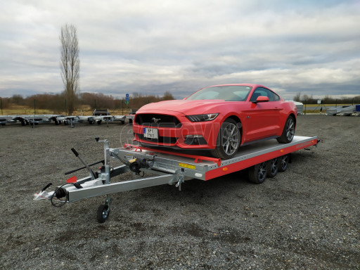 Plato pro převoz velkých vozidel JMB 3,5T B3 5,50x2,09 ALU kola č.103