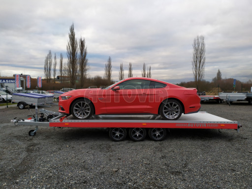 Plato pro převoz velkých vozidel JMB 3,5T B3 5,50x2,09 ALU kola č.104