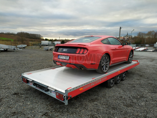 Plato pro převoz velkých vozidel JMB 3,5T B3 5,50x2,09 ALU kola č.107