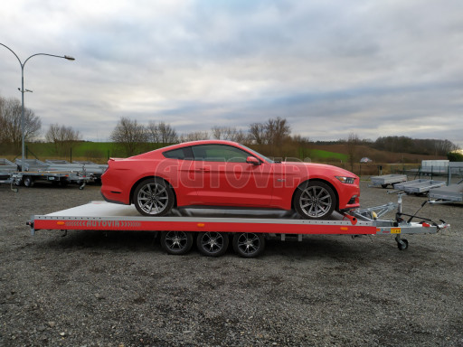 Plato pro převoz velkých vozidel JMB 3,5T B3 5,50x2,09 ALU kola č.108