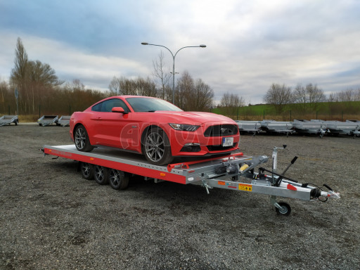 Plato pro převoz velkých vozidel JMB 3,5T B3 5,50x2,09 ALU kola č.109