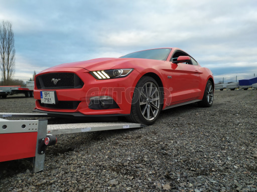 Plato pro převoz velkých vozidel JMB 3,5T B3 5,50x2,09 ALU kola el.naviják č.94