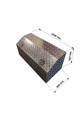 Bedna na nářadí hliníková, 1200mm x 550mm x 500mm č.4