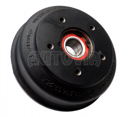 Buben brzdový BPW 2005-7 (112x5, čep 34mm) včetně ložiska, originál BPW č.1