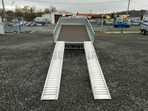 Sklápěcí přívěs KA 2,7T 2,60x1,52/0,35 ruč č.44