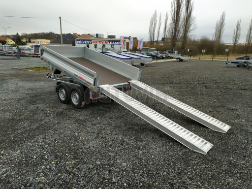 Sklápěcí přívěs KA 2,7T 2,60x1,52/0,35 ruč č.45