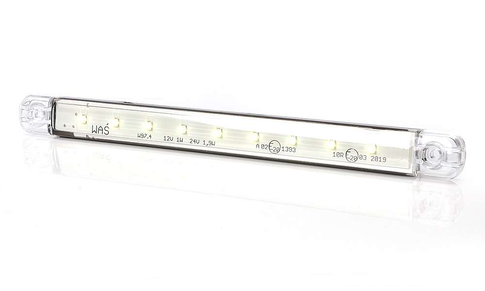 Svítilna přední obrysová LED WAS W97.4, 12-24V, dlouhá, 9x LED č.1