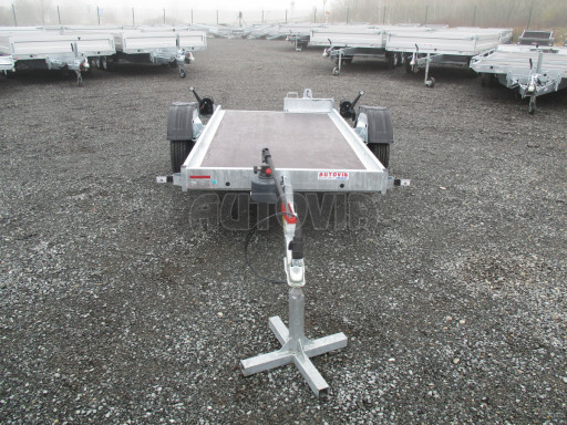 Jednoosý nebrzděný hydraulicky sklopný přívěs HS 750kg N1 2,55x1,26/0,10 ruč ECO č.9