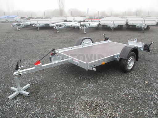 Jednoosý nebrzděný hydraulicky sklopný přívěs HS 750kg N1 2,55x1,26/0,10 ruč ECO č.10