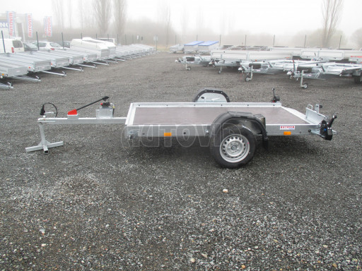 Jednoosý nebrzděný hydraulicky sklopný přívěs HS 750kg N1 2,55x1,26/0,10 ruč ECO č.11