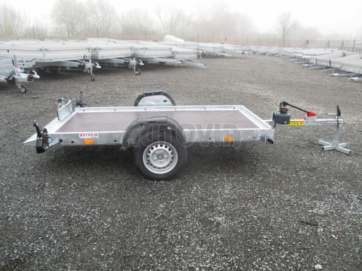 Jednoosý nebrzděný hydraulicky sklopný přívěs HS 750kg N1 2,55x1,26/0,10 ruč ECO č.15