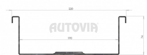 Nájezd pro motocykl  VAPP 2070/190mm (300kg) pozink č.4