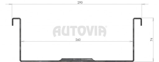 Nájezd pro motocykl  VAPP 2070/260mm (300kg) pozink č.3