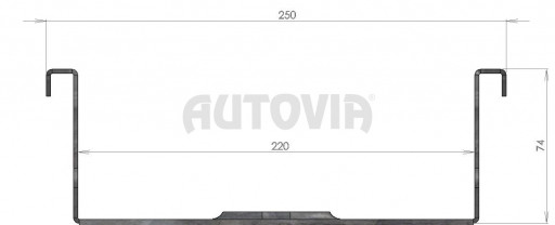 Nájezd pro motocykl  VAPP 2070/220mm/300kg pozink č.3