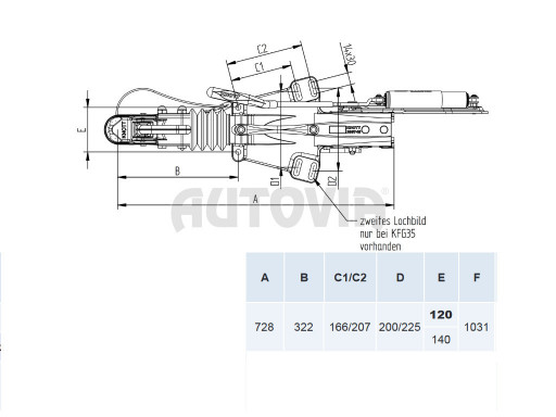 Nájezdová brzda KNOTT KFG35-D (GF) č.2