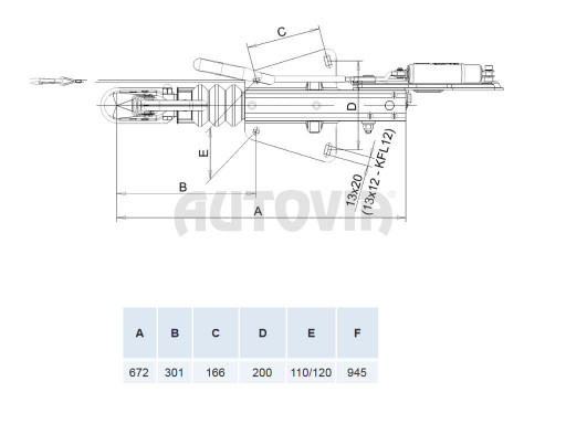 Nájezdová brzda KNOTT KF27-B (GF), náhrada za KF27-A č.2