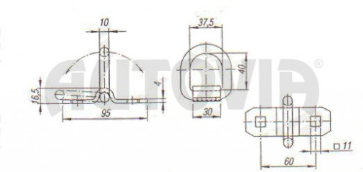 Třmen s okem (800daN) č.5