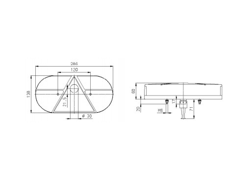 Svítilna Jokon 610 sdružená, P-BL/BR/KO/CO, baj6 č.3