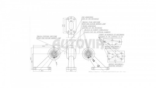 Svítilna doplňková obrysová LED WAS W21.7RF 299BC, 12-24V, levá 108 mm č.5