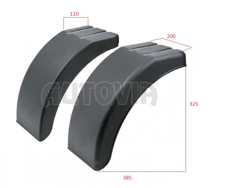 Blatník půlený plastový š.200 mm 2 ks DOMAR č.2