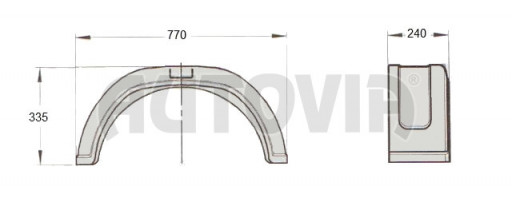 Blatník plast 14'/240 mm AL-KO černý č.2