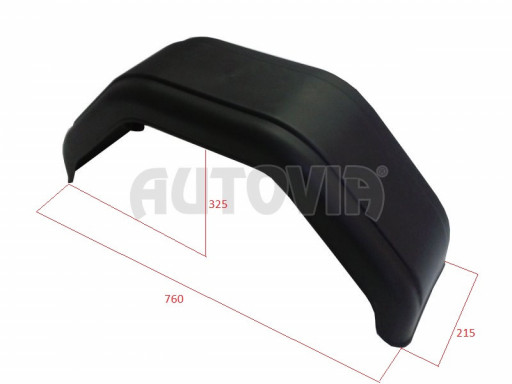 Blatník plast 14'/220 mm Autoflex černý č.2