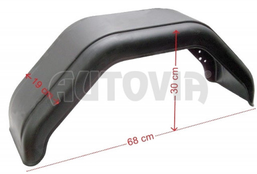 Blatník plast 13'/200 mm Autoflex černý č.2