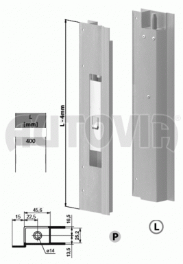 Uzávěr bočnic s lemem EUROCLIP 400mm levý č.2