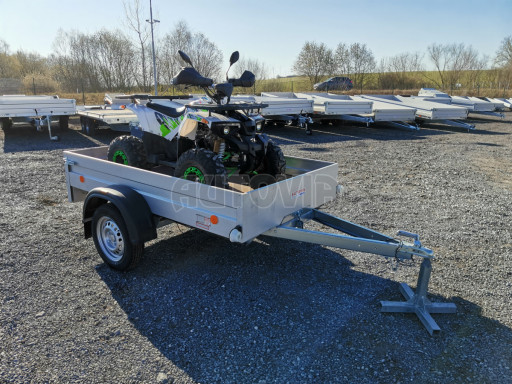 Sklopný přívěsný vozík za osobní auto HD 27 skl 2,06x1,25/0,30 č.25