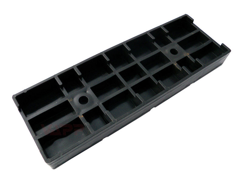 Pás DOMAR profi 300 x 100 mm PE na trupovou opěru černý č.2
