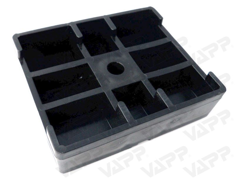 Pás DOMAR profi 120 x 100 mm PE na trupovou opěru černý č.2