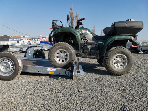 Jednoosý nebrzděný hydraulicky sklopný přívěs HS 750kg N1 2,55x1,26/0,10 ruč ECO č.40