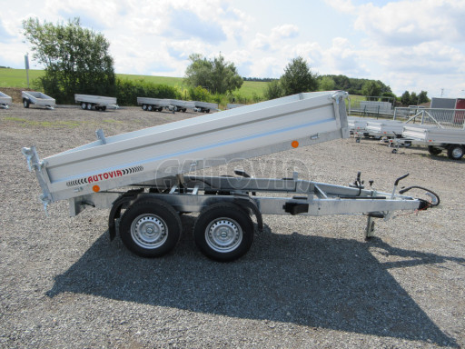 Sklápěcí přívěs VER SK 2,7T 2,65x1,55/0,30 ruč č.17