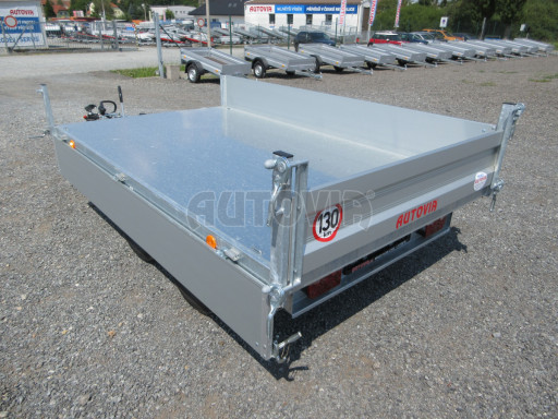 Sklápěcí přívěs VER SK 2,7T 2,65x1,55/0,30 ruč č.20