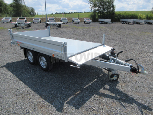 Sklápěcí přívěs VER SK 2,7T 2,65x1,55/0,30 ruč č.24