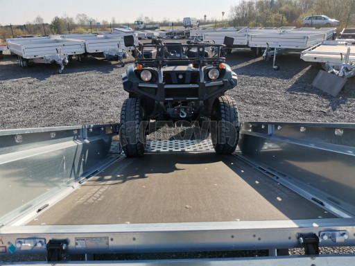Nebrzděný sklopný přívěsný vozík SPC 750kg 2,15x1,31/0,35* č.26