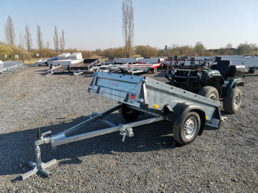 Nebrzděný sklopný přívěsný vozík SPC 750kg 2,15x1,31/0,35* č.28
