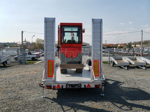 Přívěs pro přepravu UNC 3,5T B2 ALU minibagr 3,60x1,85/0,22