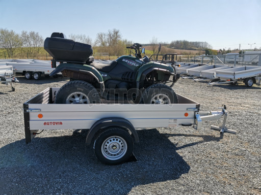 PROFI sklopný přívěsný vozík ZV 27 ALU N1 skl 2,50x1,49/0,35 POČ zesílená náprava