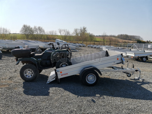 Sklápěcí brzděný přívěs ZV 27 ALU 1,3T B1 skl 2,50x1,49/0,35 POČ