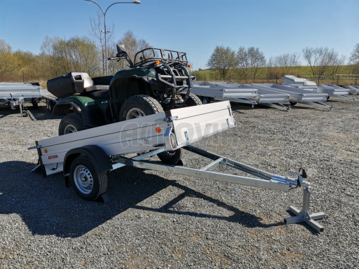 PROFI sklopný přívěsný vozík ZV 27 ALU N1 skl 2,50x1,49/0,35 POČ zesílená náprava