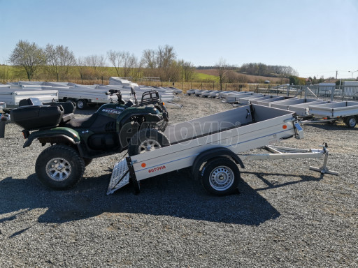 PROFI sklopný přívěsný vozík ZV 27 ALU N1 skl 2,50x1,49/0,35 POČ zesílená náprava