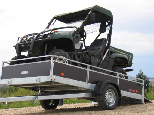 Sklopný přívěs pro převoz čtyřkolek, mechanizace ZV 31 750kg N1 skl 3,01x1,54/0,30